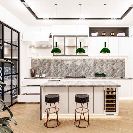 Винный шкаф Meyvel MV28-KWT2 двухзонный под столешницу